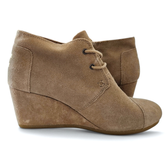 TOMS | Suede Desert Wedges | Women's | Size 8.5 | Ankle Booties - Picture 8 of 16